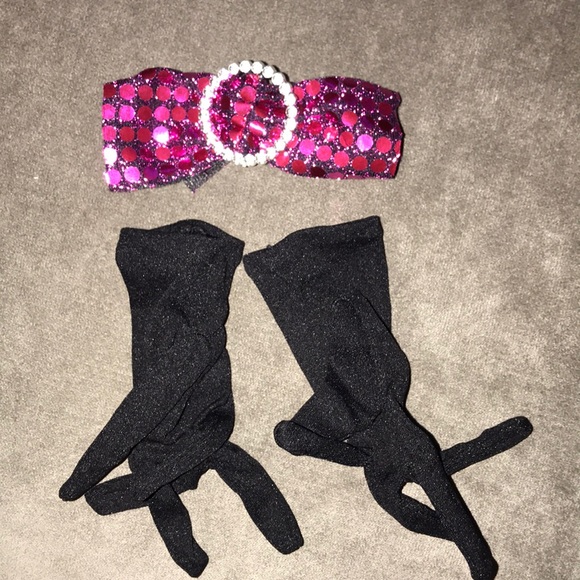 Custom Pink & Sliver Sparkling Dancing Costume - Picture 5 of 8